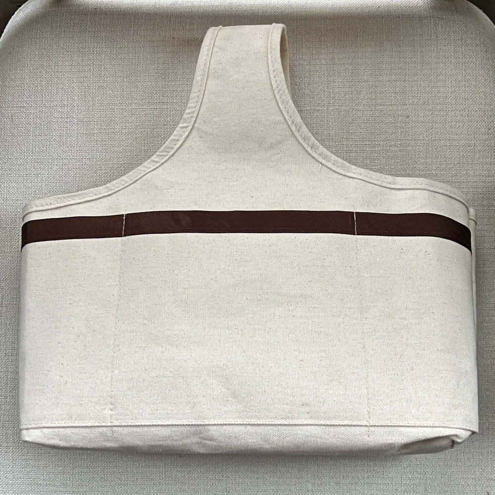 3 Sprouts Walrus Cotton Canvas Nursery Storage Caddy Bag‎